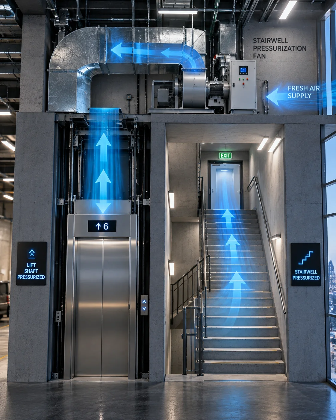 LIFT & STAIRWELL PRESSURIZATION